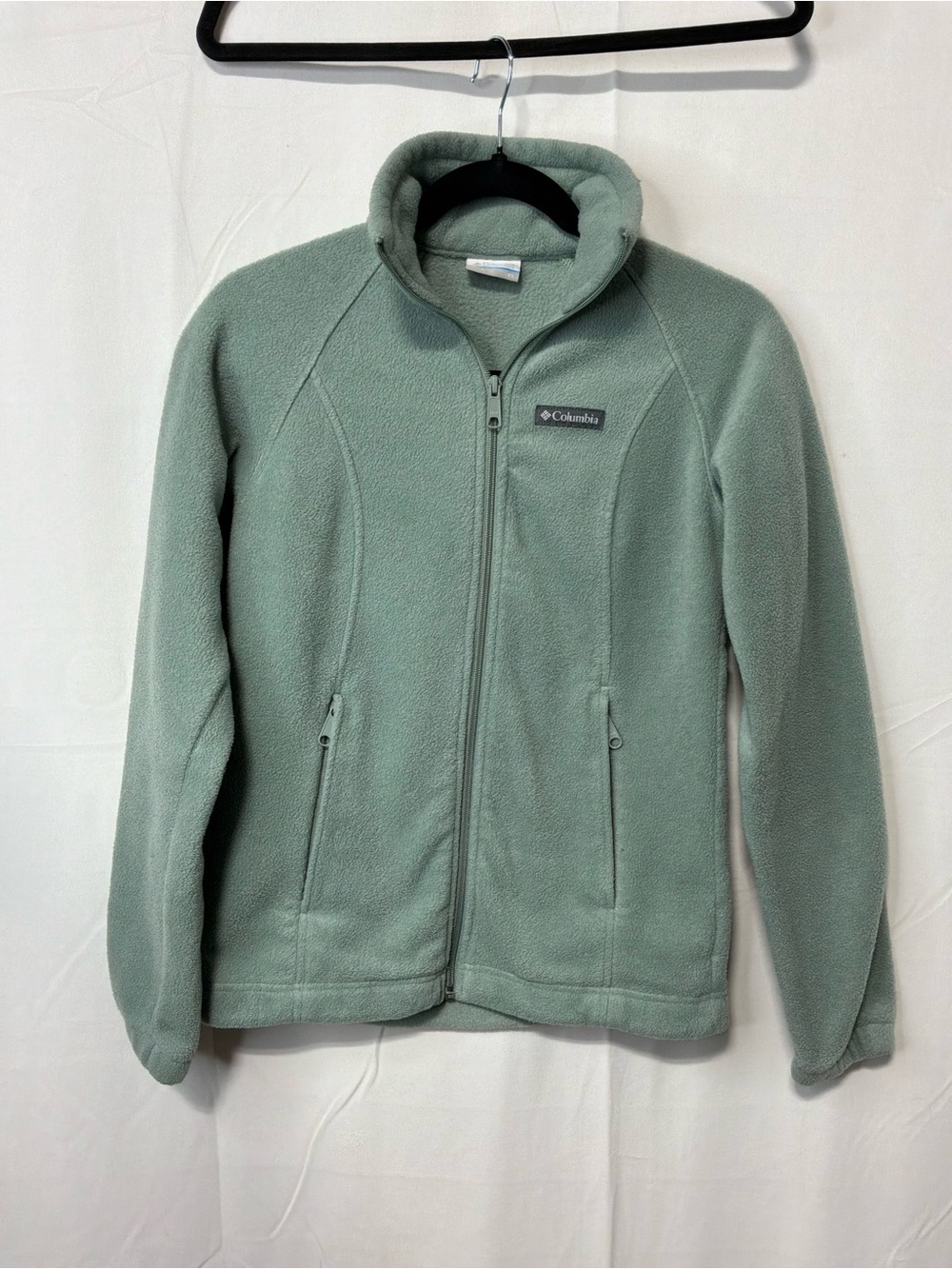 Columbia Women’s Sage Green Full-Zip Teddy Fleece Jacket